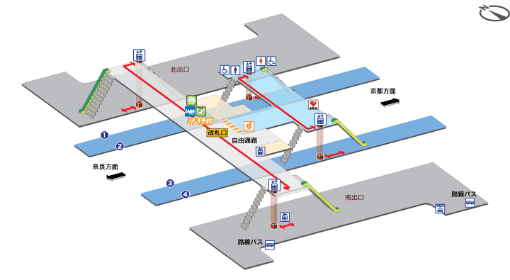 JR宇治駅　構内図